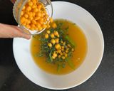 A picture of step 4 of Orange 🍊 Pani With Roasted Puri & Potato 🥔 Chana Filling.