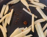 A picture of step 6 of Boiled egg sandwich with French fries.