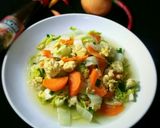 Foto langkah ke 6 dari resep Tumis Sawi Putih, Wortel & Telur.
