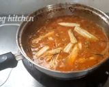 A picture of step 5 of Kadai babycorn.