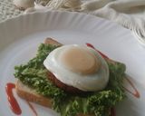A picture of step 8 of Poach egg sandwich.