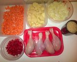 Foto del paso 1 de la receta: Guiso de arroz con patas de pollo
