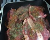 A picture of step 2 of Spicy Beef and Liver Steaks.