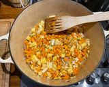 A picture of step 1 of Seasonal soup, early April edition.