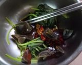 皮蛋拌地瓜葉的食譜步驟4照片