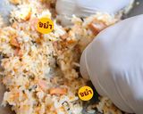 A picture of step 11 of Jumeokbap Korean Rice Balls.