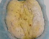Foto langkah ke 15 dari resep Kunyit Wijen Jinten Hitam Chili Flakes Cheese Sourdough Bread (Open Bake Method).