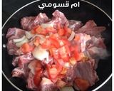صورة لخطوة 2 من وصفة لحمه محمره