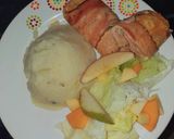 Foto del paso 6 de la receta: Rollos de pollo rellenos y envuelto con tocineta