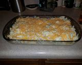 A picture of step 7 of Cajun Chicken Pasta Bake.