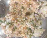 A picture of step 2 of Maharashtrain snacks Sabut dana vada.