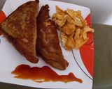 A picture of step 4 of Bread egg pokoda.