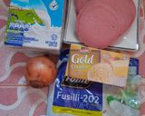 Foto langkah ke 1 dari resep Macaroni cheese happy call.