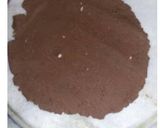A picture of step 3 of Coconut swiss roll.