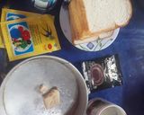 Foto langkah ke 1 dari resep Puding Roti Tawar Zebra.