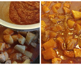 Foto del paso 5 de la receta: Carne de puerco con papas en salsa chipotle🌹