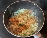 A picture of step 4 of Black Bean & Poblano Soup.
