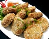 รูปขั้นตอนการทำที่ 3 ของ ทอดมันปลากระป๋องทอดกรอบ 😁 Crispy Spicy Canned Fish cakes