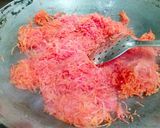 A picture of step 1 of Carrot burfi.