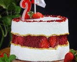 Foto langkah ke 16 dari resep Red Velvet Faultline Cake.