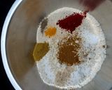 A picture of step 1 of Methi Bhakhri.
