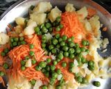 A picture of step 2 of Indo Chinese  veg lollipops.