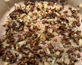 A picture of step 4 of Mushroom Risotto with Peas.