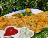 A picture of step 17 of Sooji Uttapam (Savory Semolina & Maize Pancakes).