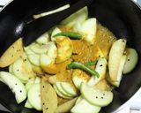 A picture of step 2 of Lau Ilish (Hilsa Fish cooked with Bottle Gourd - Bengali Style).