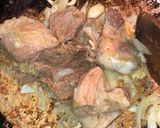 A picture of step 1 of Afghan pulao.