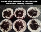 Foto del paso 14 de la receta: Postre frío e individual de chocolate con mermelada casera y chantilly