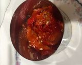 Foto del paso 12 de la receta: Sopa de cocido y timbal de filete de cerdo con cebolla caramelizada y pimientos asados