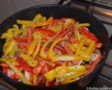 A picture of step 2 of Chicken with Peppers and Potatoes.