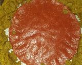 Foto del paso 4 de la receta: Tarta fresca con forma de sandía 🍉🍉🍉