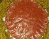 Foto del paso 4 de la receta: Tarta fresca con forma de sandía 🍉🍉🍉