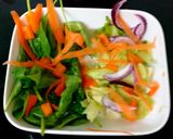 A picture of step 2 of My Smoked Salmon and smoked Cheese Salad 😍.