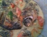 Foto langkah ke 8 dari resep Sayur ikan bawal nyomok kuning cabe ijo (ikan bawal di kuningin).