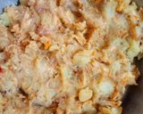 A picture of step 3 of Aloo chicken paratha.