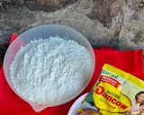 Foto langkah ke 1 dari resep Bolu Kukus Merah Putih.
