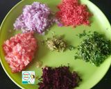 A picture of step 1 of Beetroot Chilla - Healthy Heart Red Chilla.