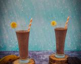 A picture of step 3 of Choco-Coffee Banana Smoothie.