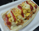 Foto del paso 9 de la receta: Perrito🌭caliente con jamón🥯y ensalada🥓🥯🧀🧅🍎🥕