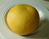 A picture of step 1 of Grapefruit rind chutney.