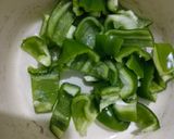 A picture of step 2 of Kadhai paneer.