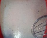 A picture of step 2 of Navratri special singade flour khandvi.
