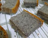Foto langkah ke 9 dari resep Ogura Cake Tepung Ketan Hitam.