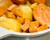 Édesburgonya-burgonya püré recept fázis 1 fotója