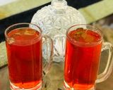 A picture of step 3 of Rooh afza lemonade.