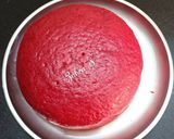A picture of step 3 of Red Velvet Cake With Whipped Cream frosting.
