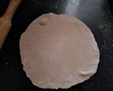 A picture of step 2 of Sago flour and wheat flour Roti.
